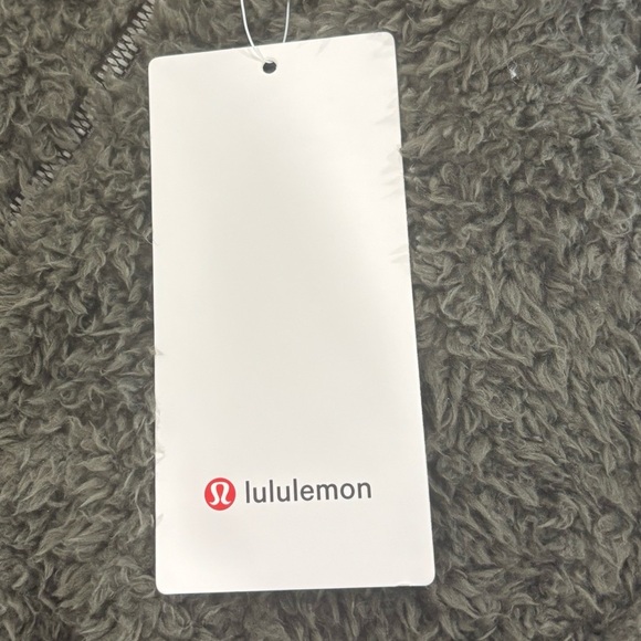NWT Lululemon Oh So Sherpa Half Zip Pullover In Dark Olive Green Size 4 - Picture 7 of 8